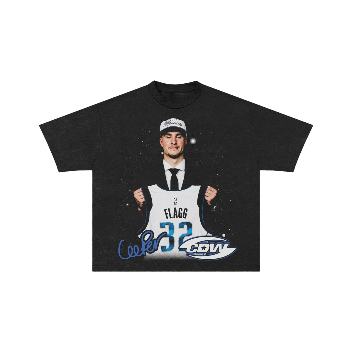 CDW Cooper Flag Draft Day Tee Vintage Wash Black CDW
