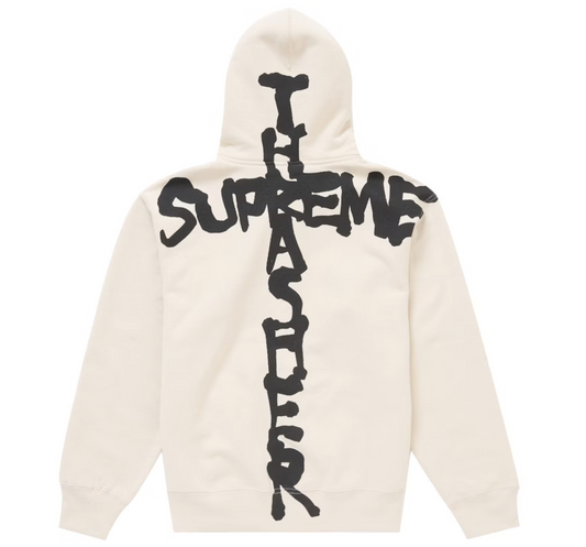 Supreme Thrasher Zip Up Hooded Sweatshirt - Stone - Used Supreme