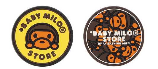 BAPE Brown & Yellow Baby Milo Store Coaster Set