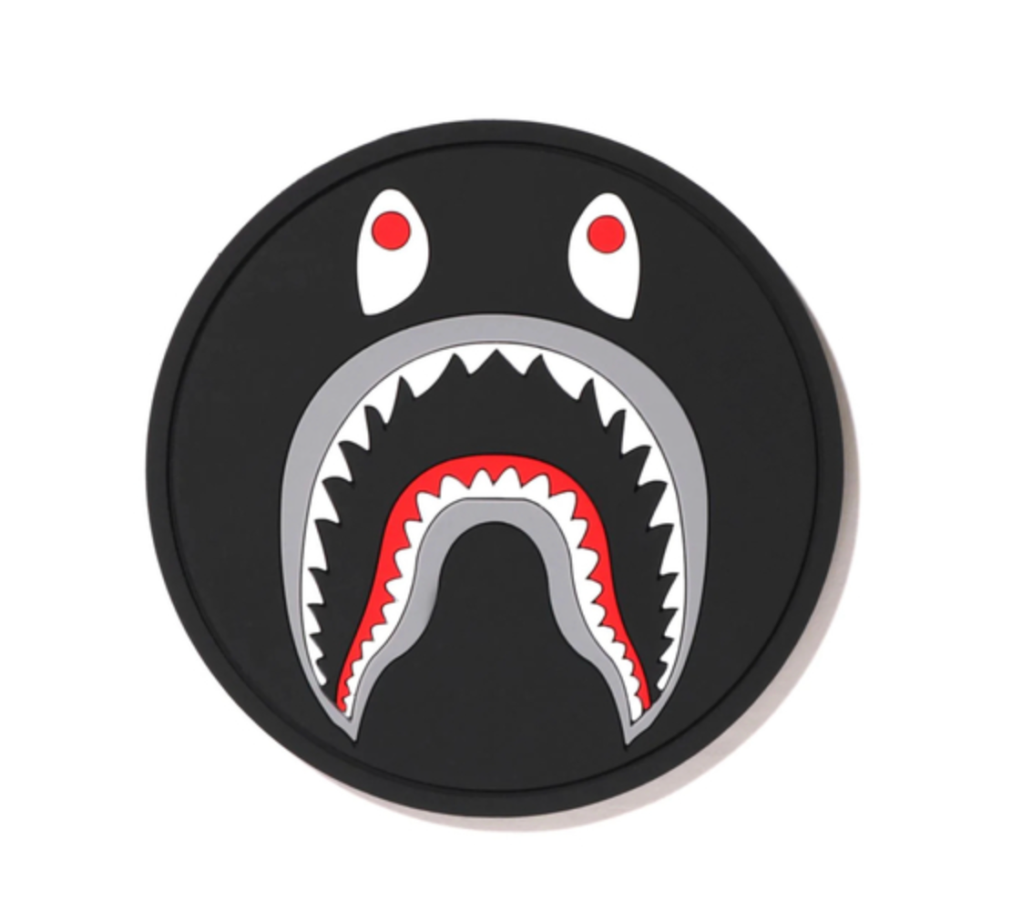 BAPE Shark Rubber Coaster - Black Bape