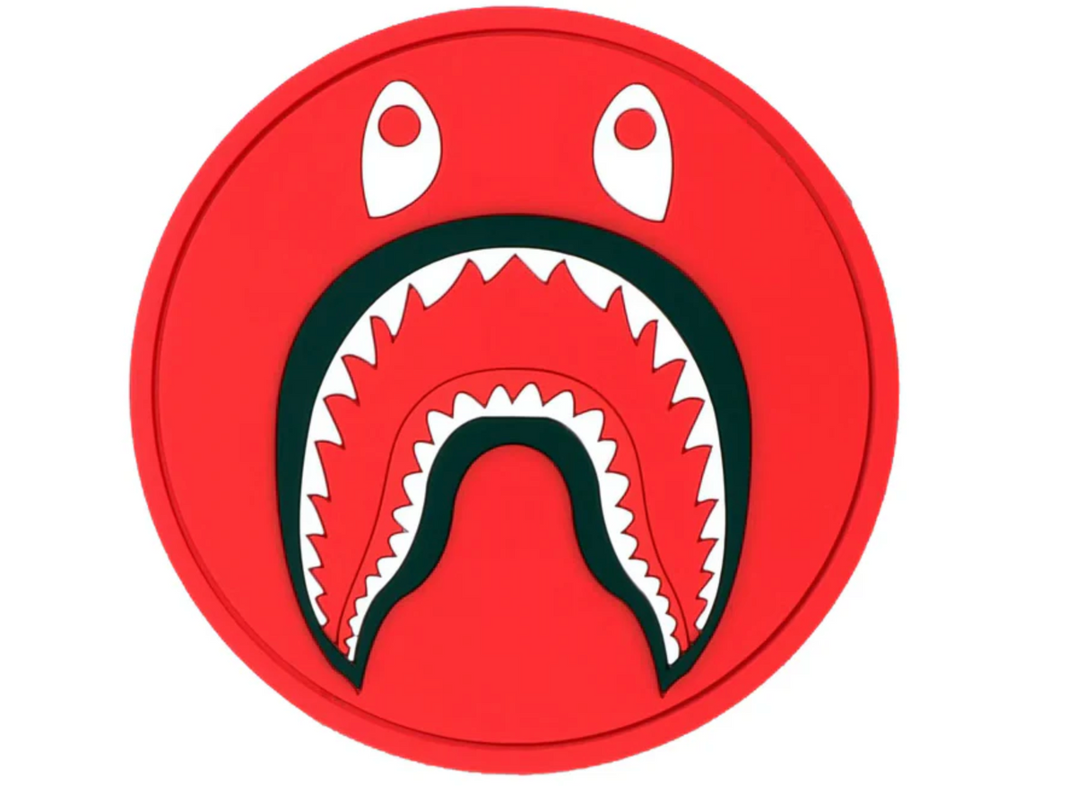 BAPE Shark Rubber Coaster - Red Bape