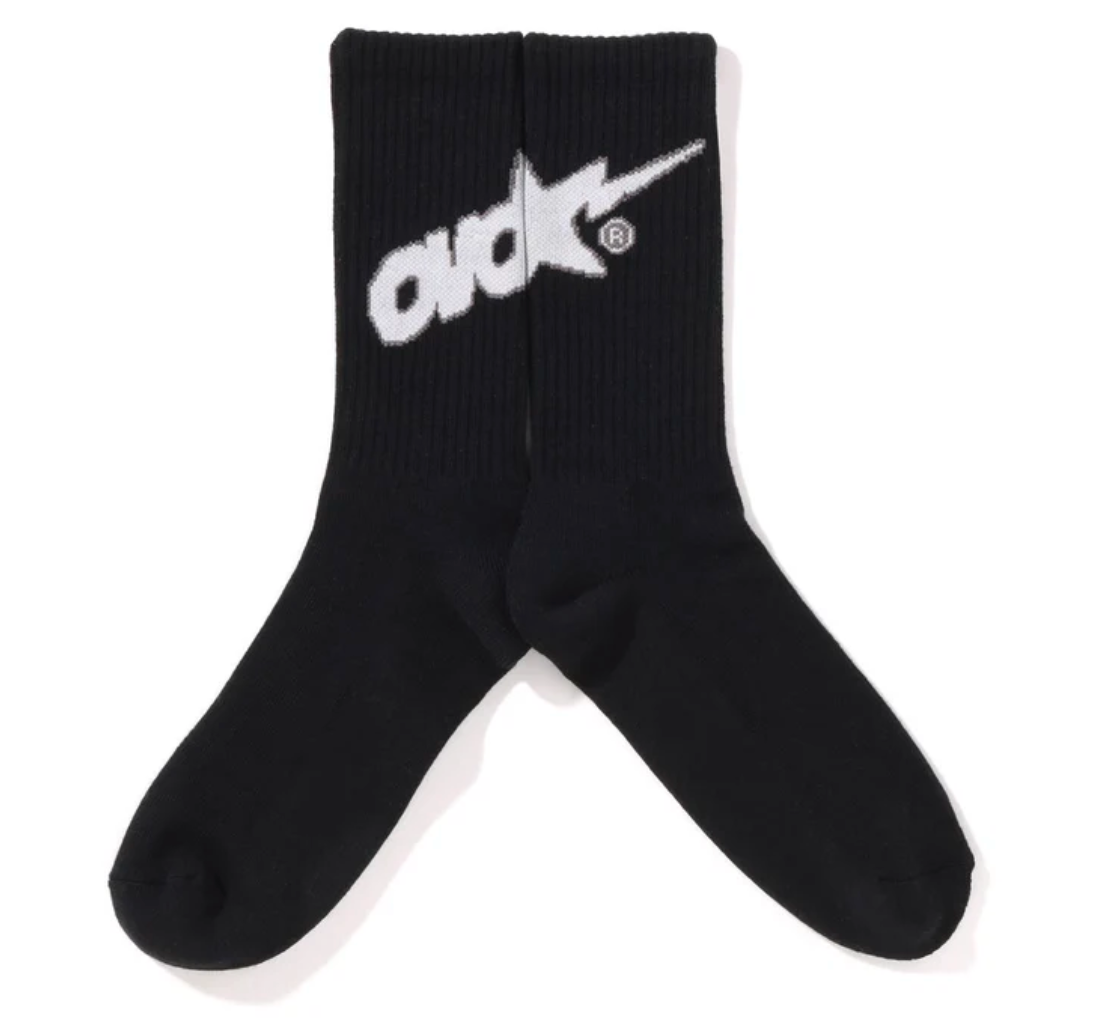A Bathing Ape x OVO Socks - Black Bape