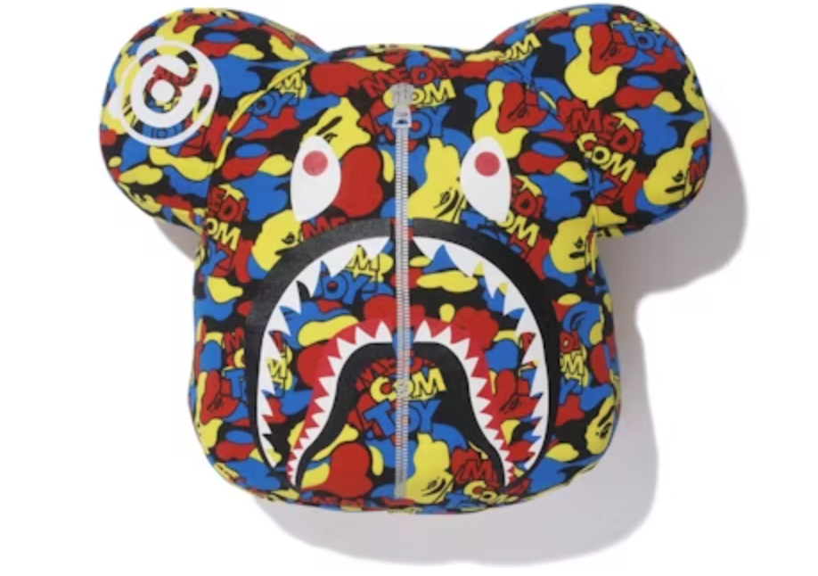 BAPE x Medicom Toy Camo Bear Pillow (FW19) - Multicolor Bape