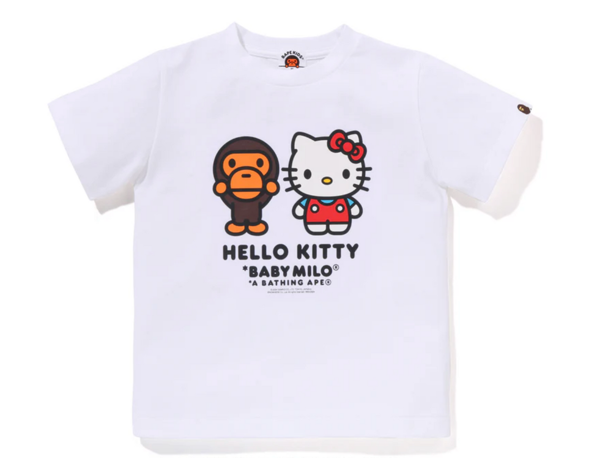 A Bathing Ape x Hello Kitty Baby Milo Tee - White Bape