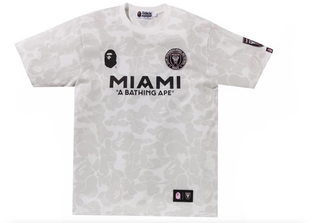 BAPE x Inter Miami CF Camo Tee - White