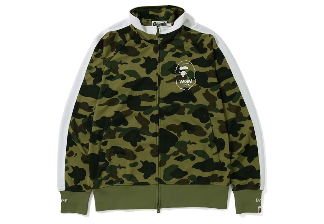 BAPE 1st Camo Line Jersey Top/Pants Set - Used Bape