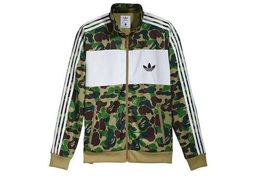 BAPE X adidas ABC Camo Track Jacket - Green - Used