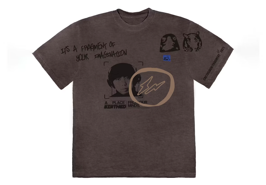 Travis Scott Cactus Jack For Fragment Hiroshi Tee - Brown Pepper