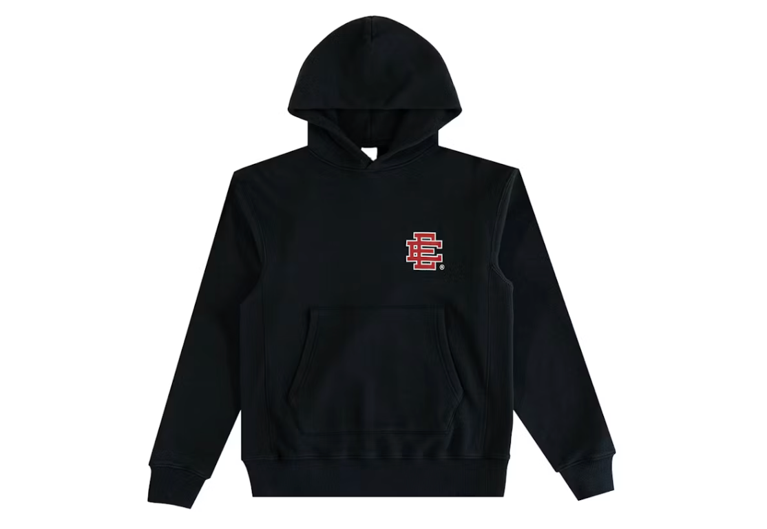 Eric Emanuel EE Basic/Core Hoodie - Black/Red Eric Emanuel
