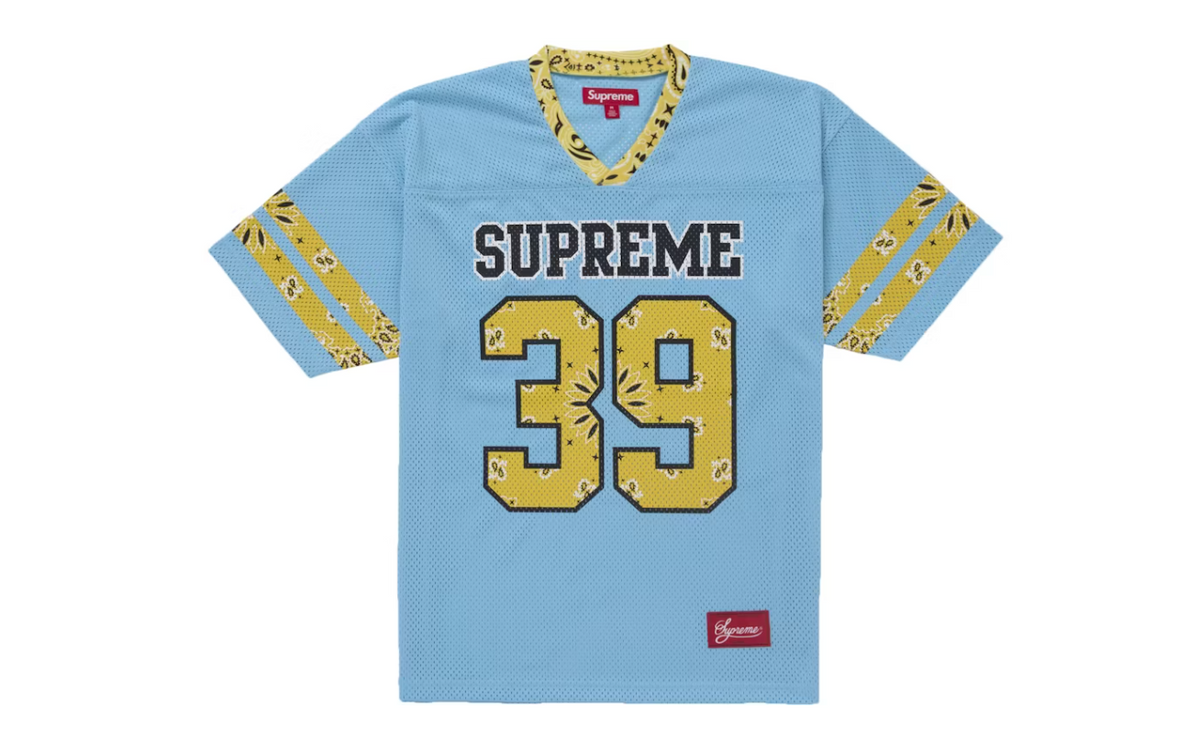 Supreme Bandana Football Jersey - Blue Supreme