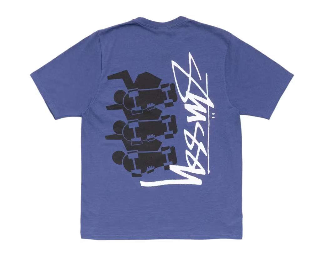 Stussy Skate Stack Pigment Dyed Tee - Indigo