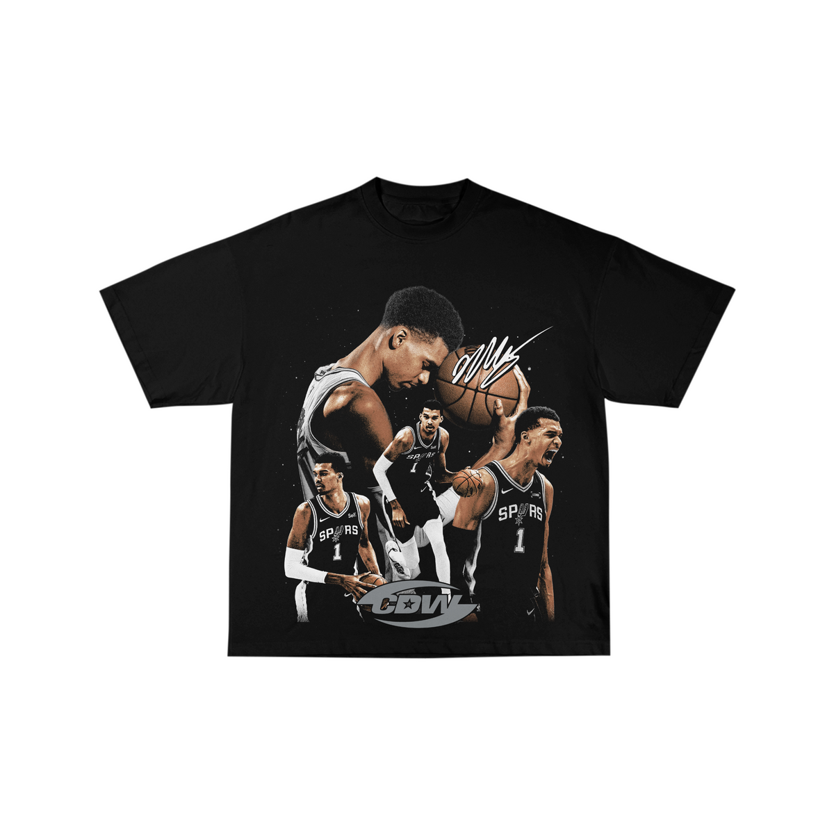 CDW Victor Wembanyama Tee Vintage Black CDW
