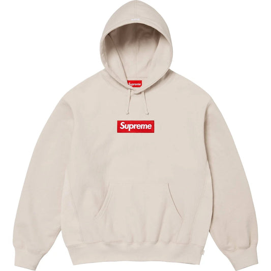 Supreme Box Logo Hooded Sweatshirt (FW24) - Stone Supreme