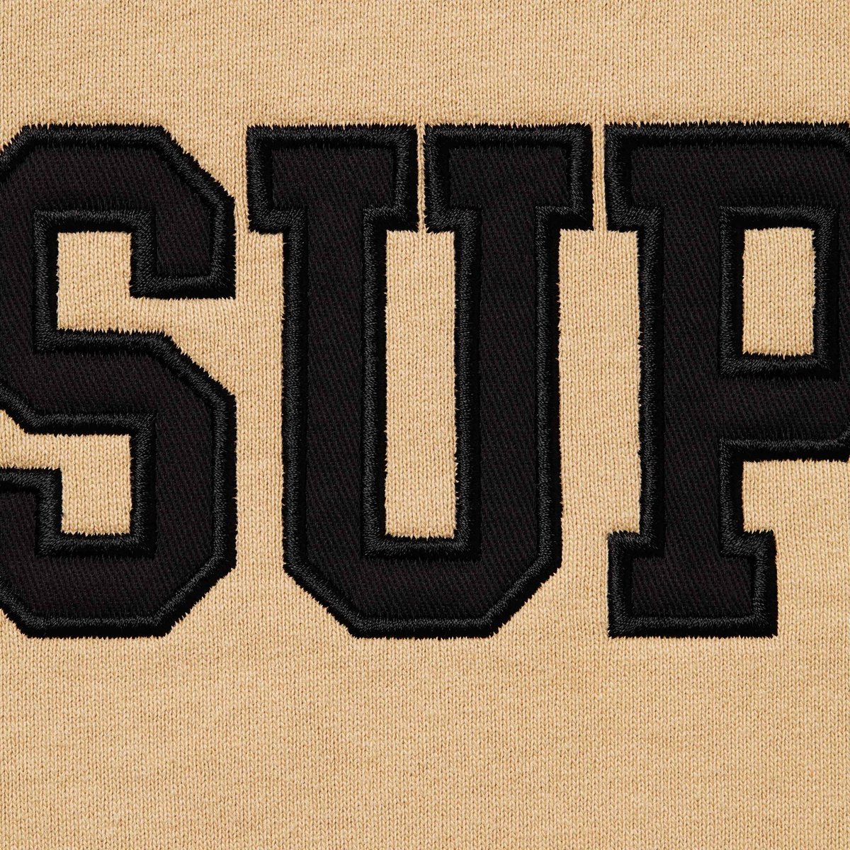 Supreme Collegiate Half Zip Pullover - Dark Tan Supreme