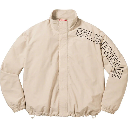 Supreme Spellout Embroidered Track Jacket - Sand Supreme