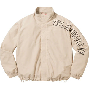 Supreme Spellout Embroidered Track Jacket - Sand