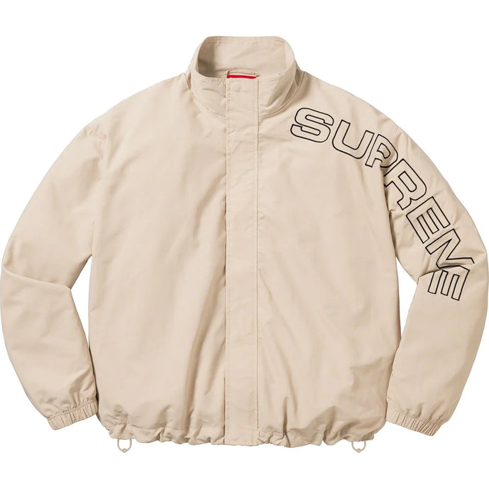 Supreme Spellout Embroidered Track Jacket - Sand