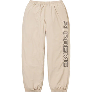 Supreme Spellout Embroidered Track Pant - Sand