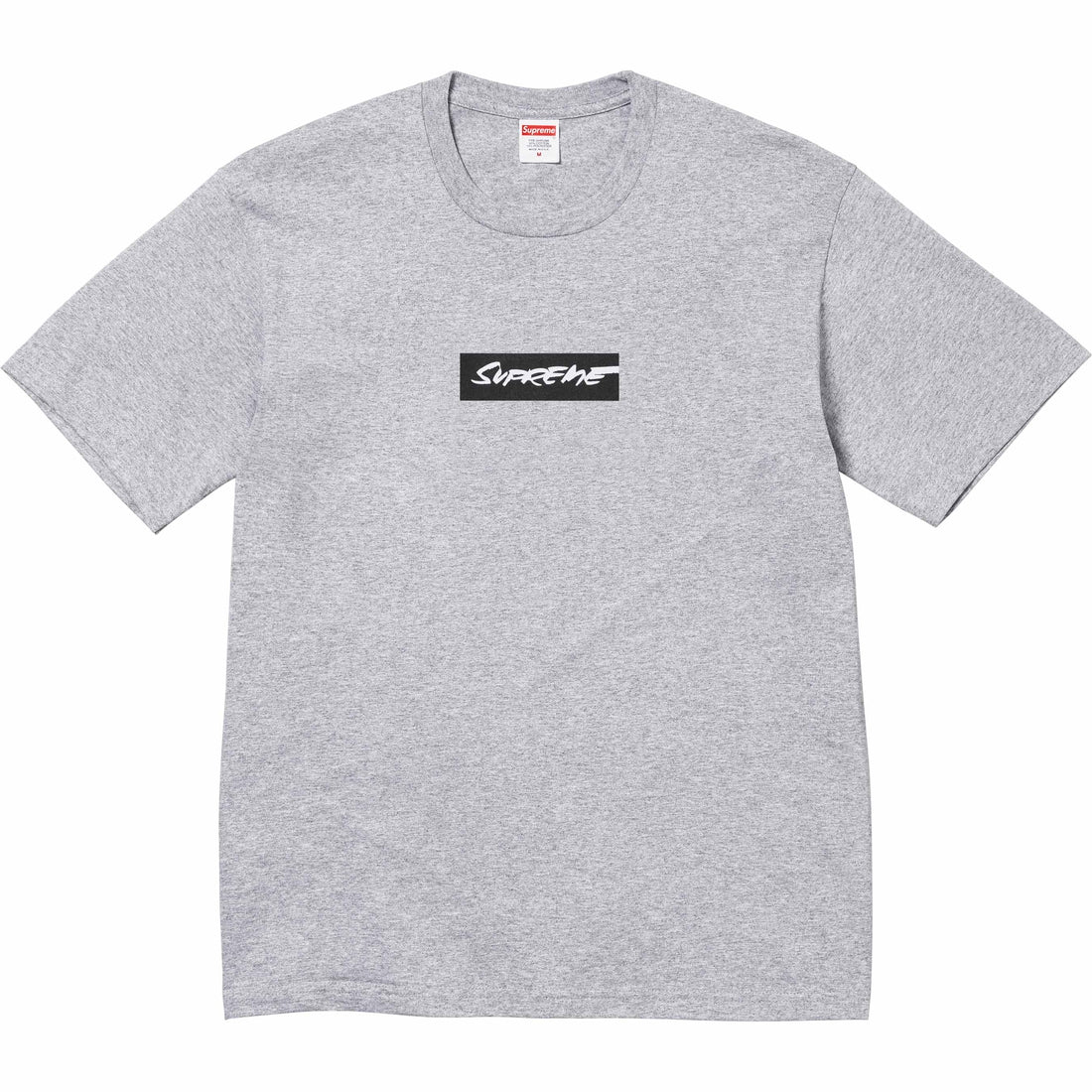 Supreme Futura Logo Tee - Heather Grey Supreme