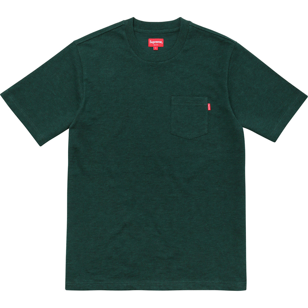 Supreme S/S Pocket Tee - Heather Green Supreme