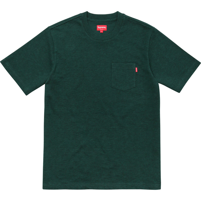 Supreme S/S Pocket Tee - Heather Green - Used