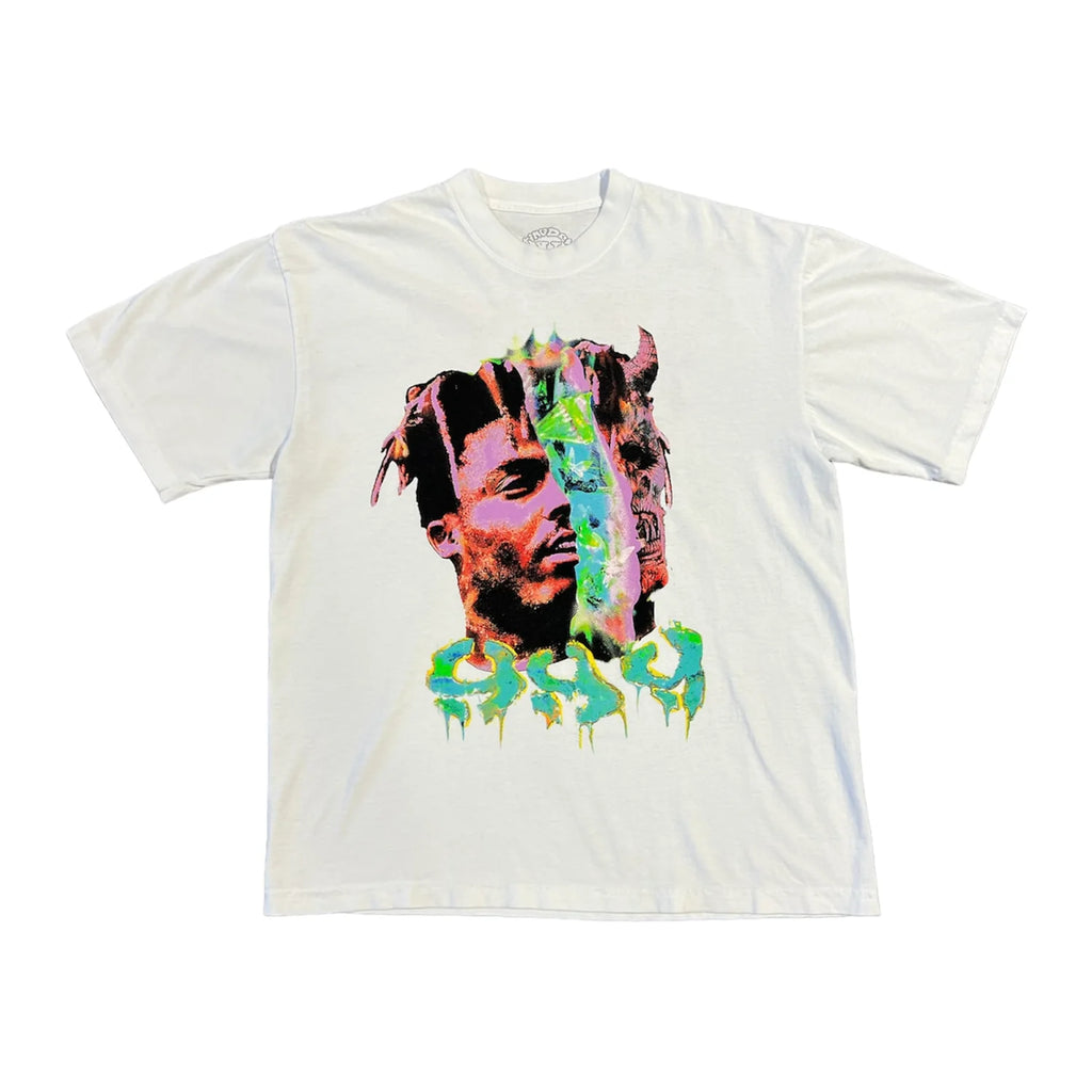 Juice Wrld x Vlone Fighting Demons Tee (Half Human/Half Demon) - Used