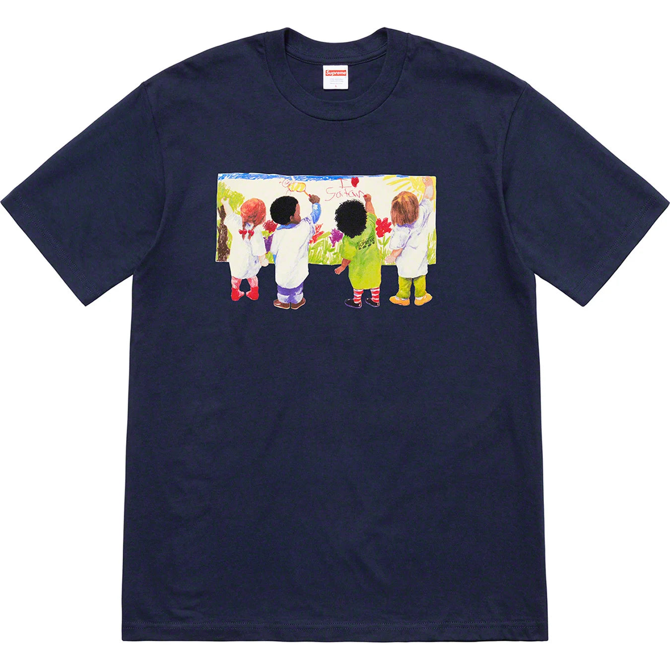 Supreme Kids Tee - Navy