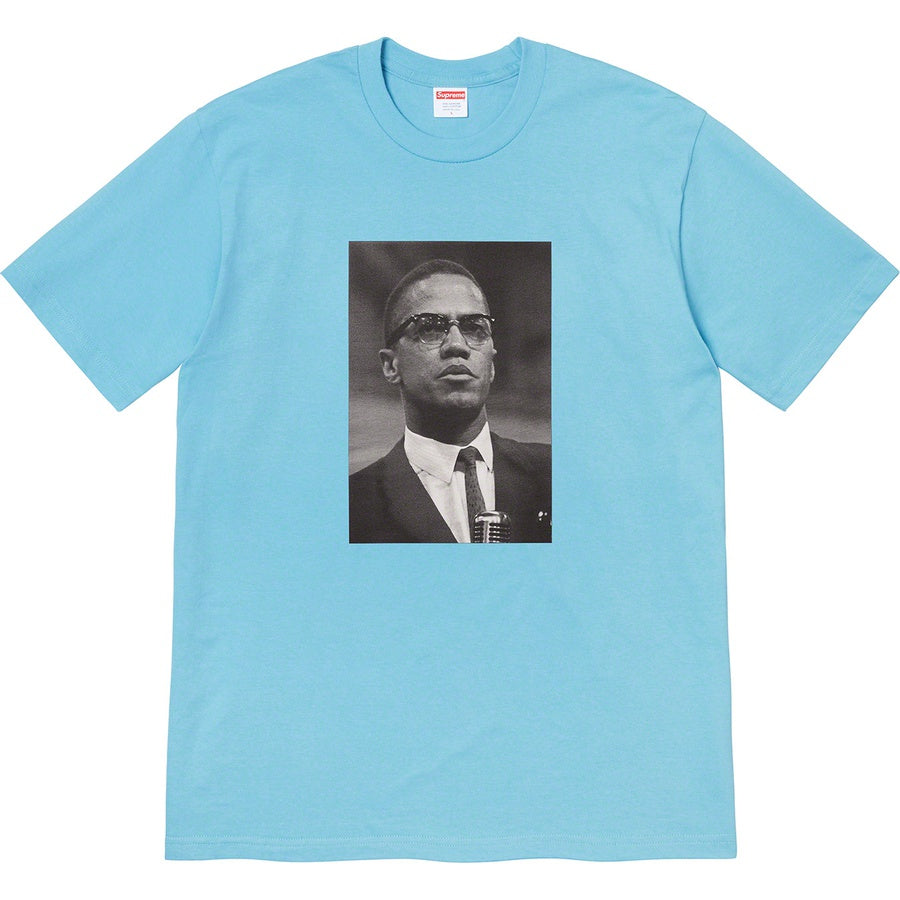 Supreme Malcolm X Tee - Light Slate Supreme