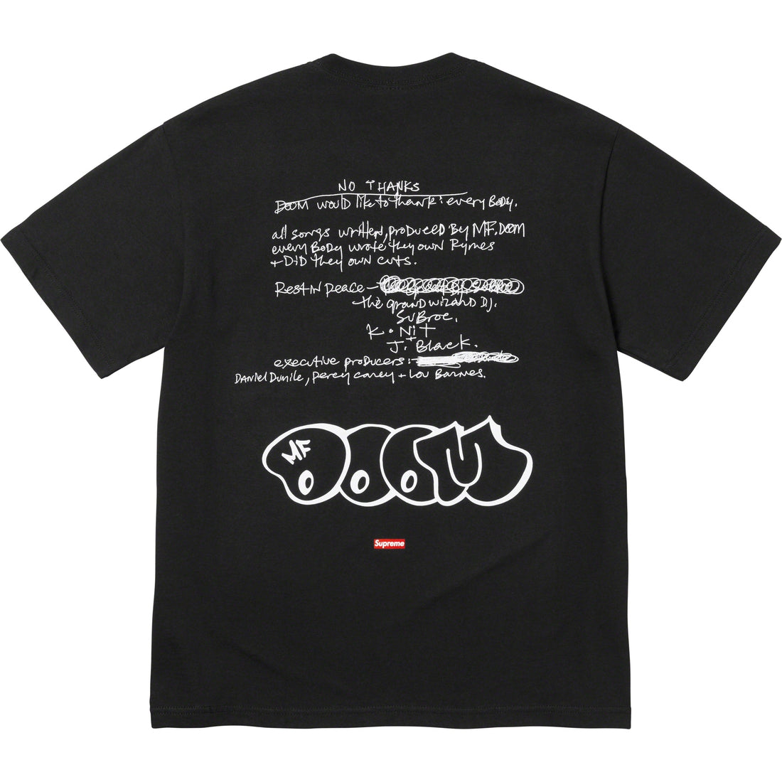 Supreme MF DOOM Tee - Black Supreme
