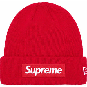 Supreme New Era Box Logo Beanie (FW23) - Red Supreme