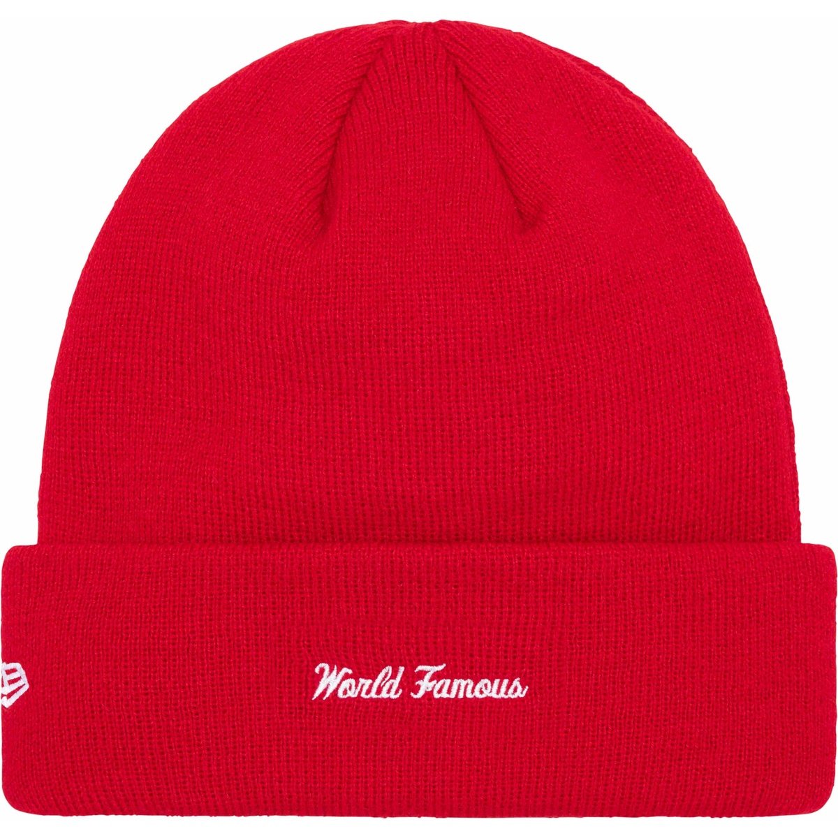 Supreme New Era Box Logo Beanie (FW23) - Red Supreme