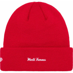 Supreme New Era Box Logo Beanie (FW23) - Red Supreme