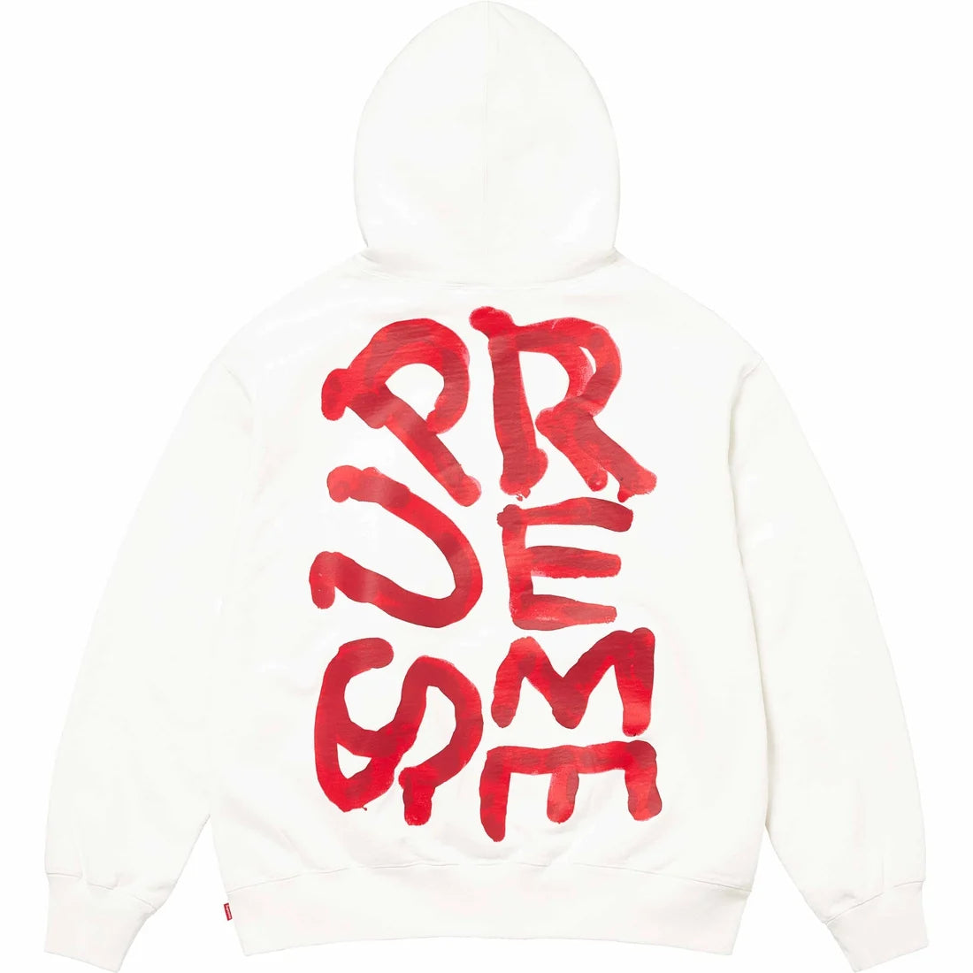 Supreme Paint Hooded Sweatshirt - White - Used Supreme