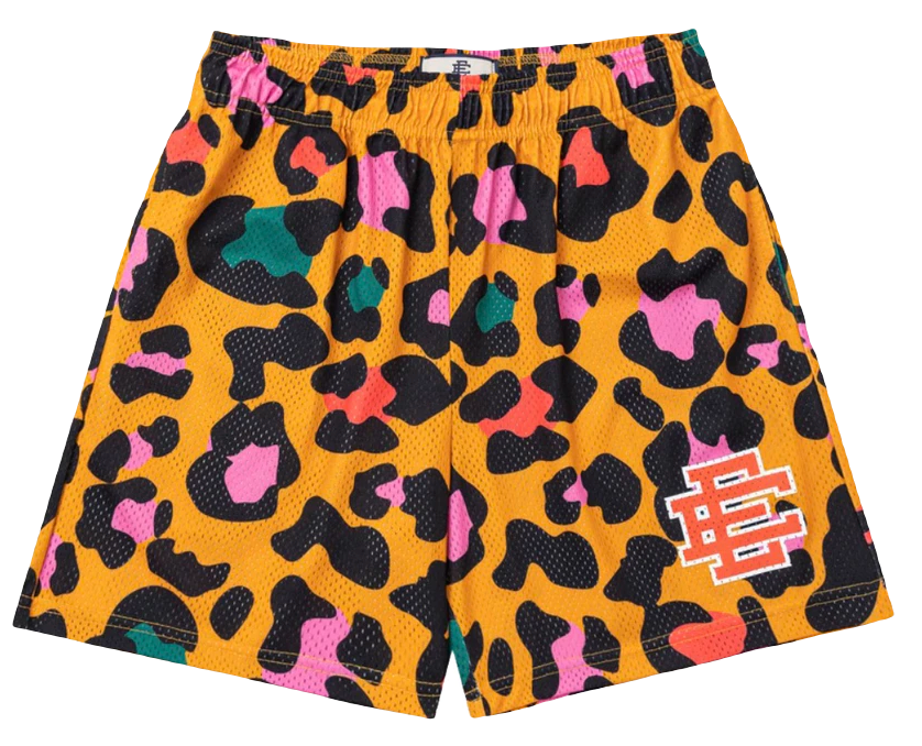 Eric Emanuel EE Basic Shorts - Orange Cheetah - Used