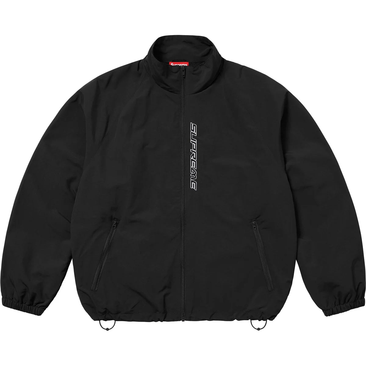 Supreme Contrast Zip Track Jacket - Black Supreme