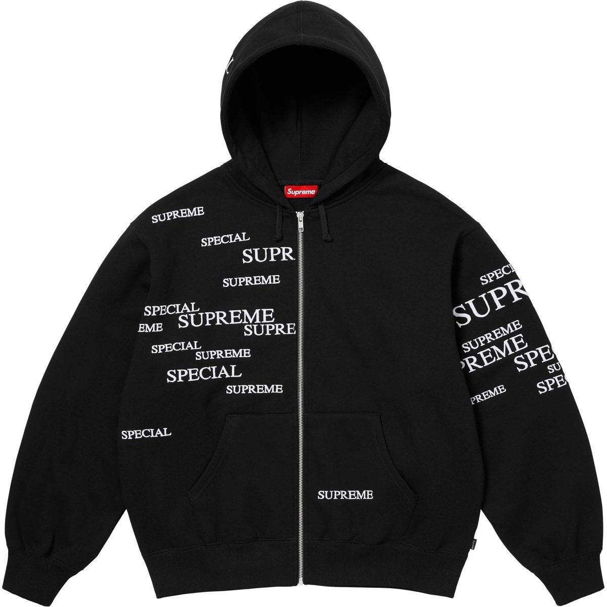 Supreme Special Zip Up Hooded Sweatshirt - Black Supreme