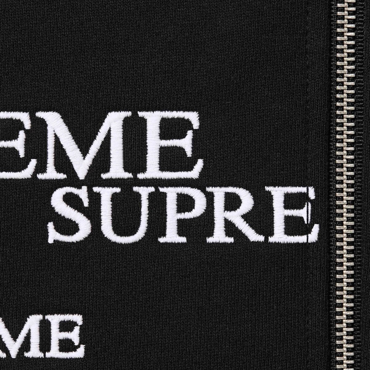 Supreme Special Zip Up Hooded Sweatshirt - Black Supreme