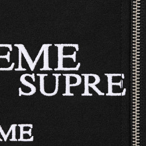Supreme Special Zip Up Hooded Sweatshirt - Black Supreme