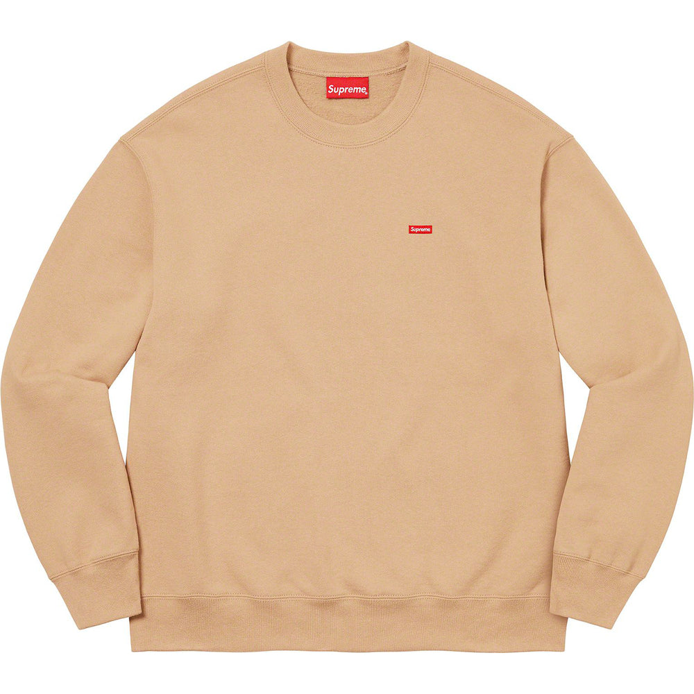 Supreme Small Box Logo Crewneck - Tan Supreme