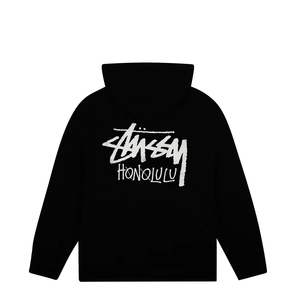 Stussy Honolulu Chapter Zip Up Hoodie - Black – Grails SF