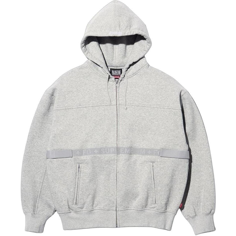 Supreme Marithé + François Girbaud Zip Up Hooded Sweatshirt - Heather Grey