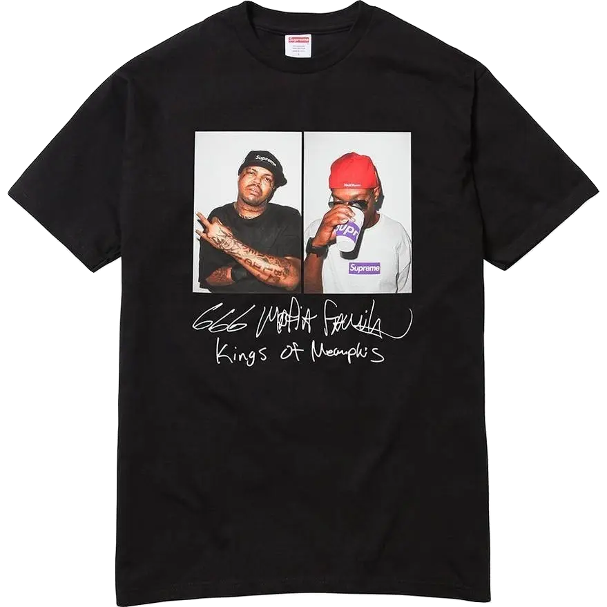 Supreme Three 6 Mafia Tee - Black Supreme
