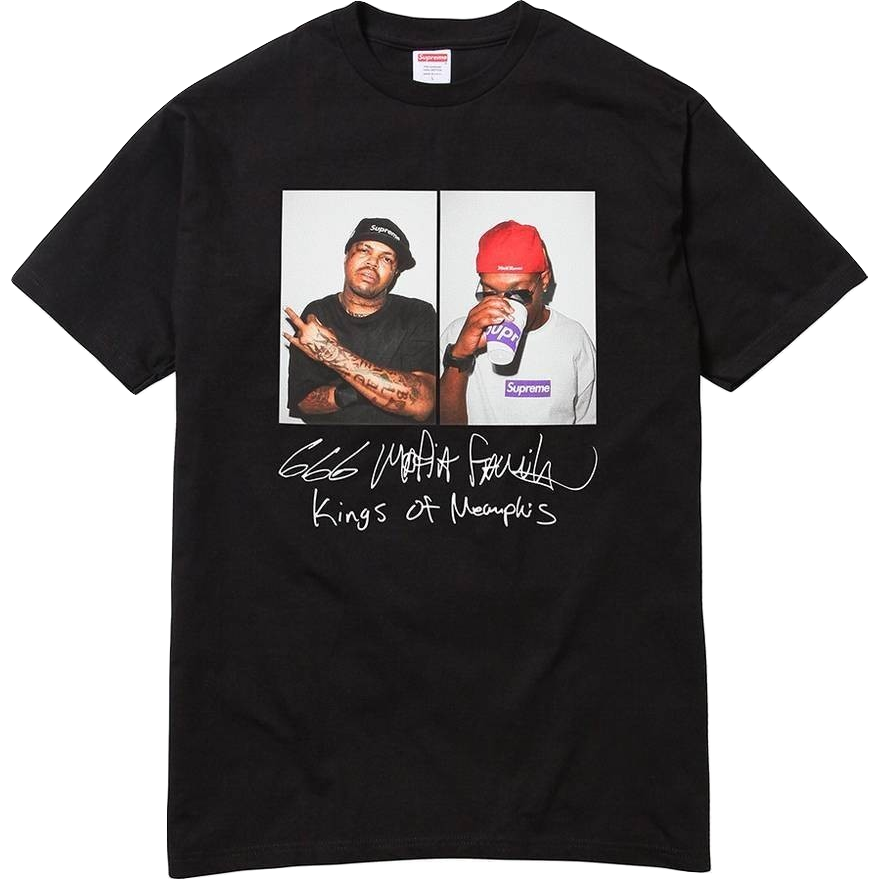 Supreme Three 6 Mafia Tee - Black