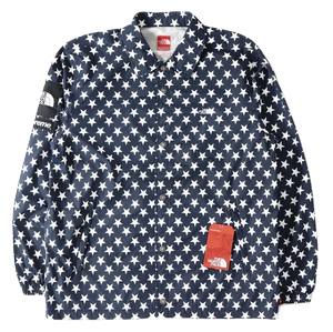 Supreme X The North Face Packable Coach Jacket Stars - Navy Blue Supreme