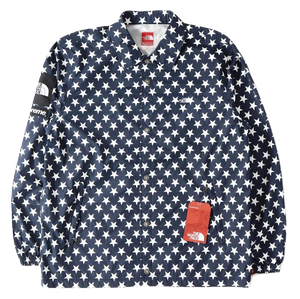 Supreme X The North Face Packable Coach Jacket Stars - Navy Blue