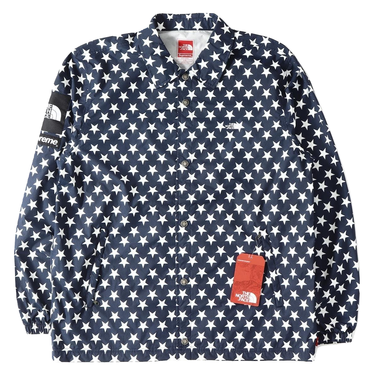 Supreme X The North Face Packable Coach Jacket Stars - Navy Blue