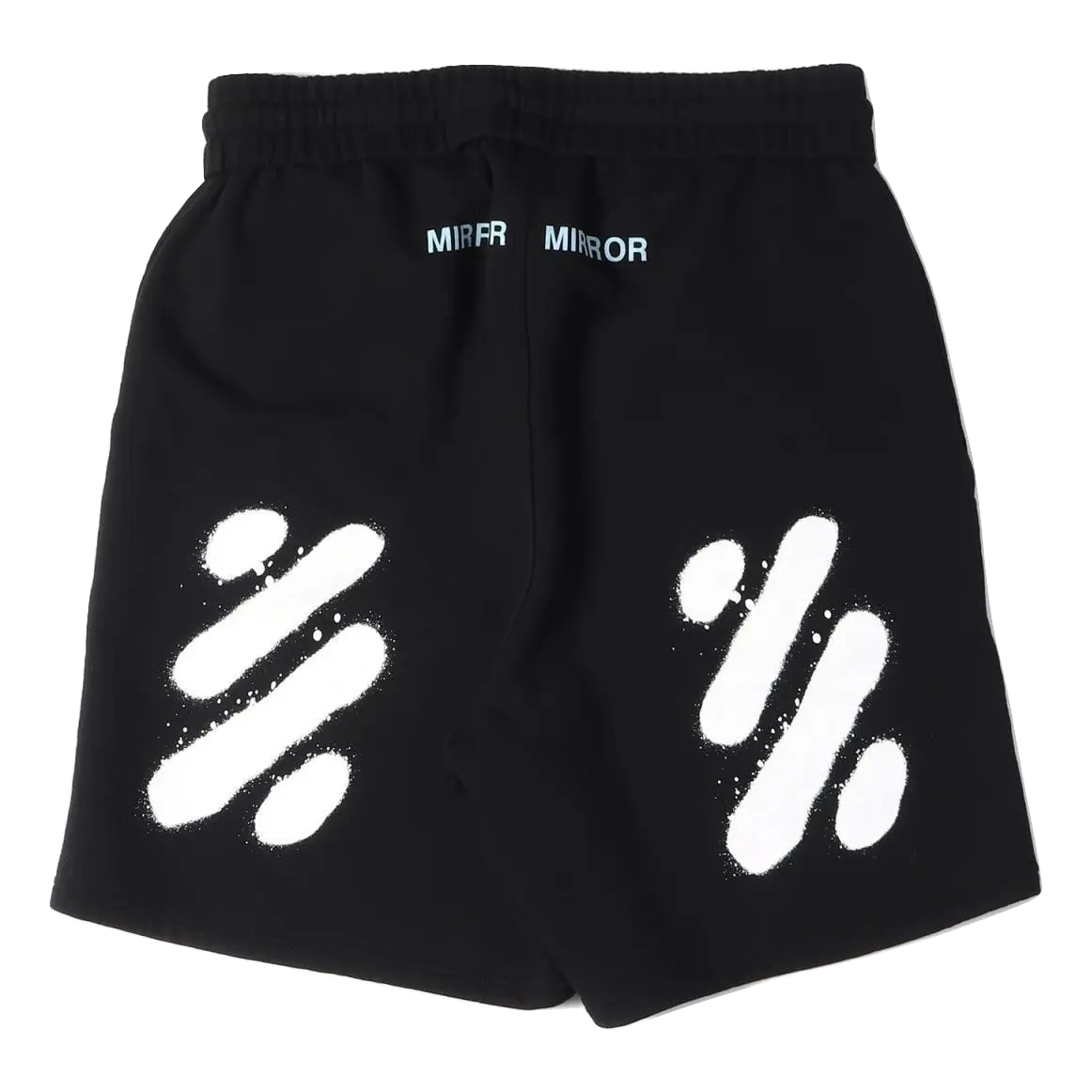 OFF White Diag Spray Sweatshorts - Black OFF-WHITE
