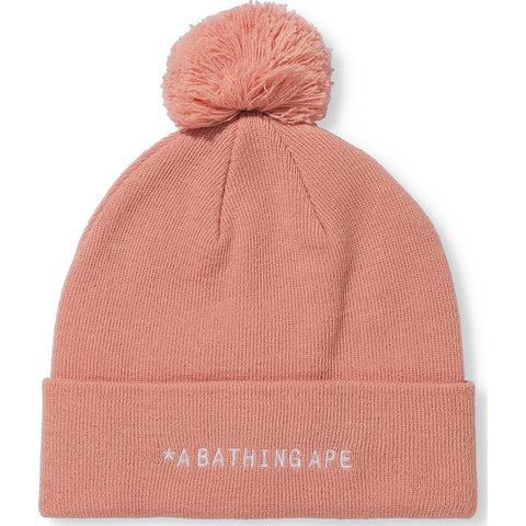 A Bathing Ape Knit Cap - Pink Bape