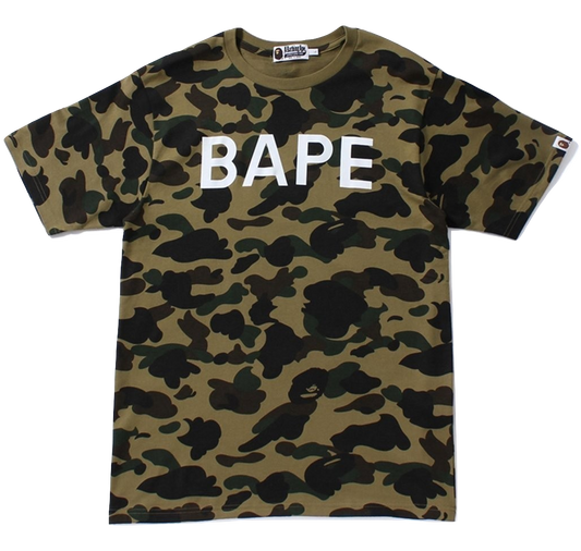 A Bathing Ape First Camo Tee - Green Camo