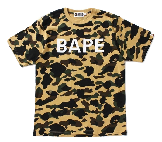 A Bathing Ape 1st Camo Bape Tee Yellow Camo